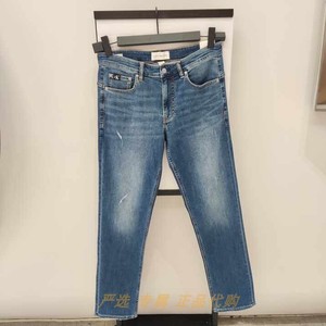 CK Jeans国内代购24春夏新款男通勤破洞合体版微弹牛仔裤J325416