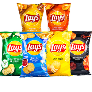 美国进口乐事醋盐土豆片酸奶薯片玉米片零食Lay's Doritos Chips