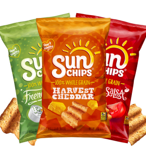 美国乐事阳光牌玉米片洋葱酸奶芝士全谷物脆片零食Sun Chips Corn