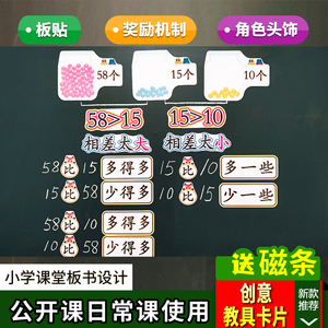 100以内数的认识一年级数学下册板书设计公开课教学黑板贴教具