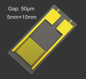 50微米柔性叉指电极PET电容阵列气体湿度医疗传感器芯片IDE