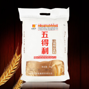 五得利面粉7星雪晶小麦粉5kg粉质细腻口感爽滑做水饺混沌拉面包邮