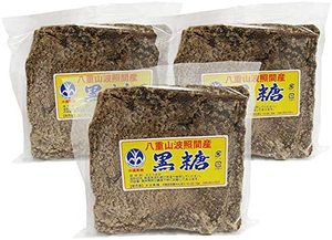 3袋日本健冲绳产黑糖粉末波照间纯手工无添加黑糖含矿物质1KG/袋