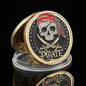 海贼王加勒比海盗纪念币金币纪念章幸运硬币限量版金币
