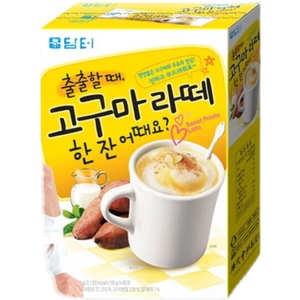韩国正品丹特Damtuh地瓜拿铁40T巧克力热饮下午茶代餐粉18g*40条