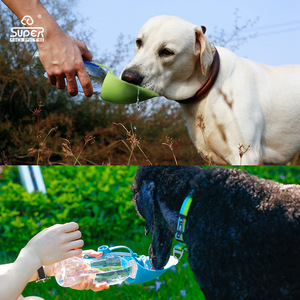 休普狗狗外出水杯宠物用品便携式水壶户外饮水器遛狗叶子喂水神器