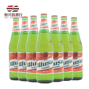 新疆乌苏啤酒 红标乌苏 碰出好兄弟 620ml*12瓶装 原浆夺命大乌苏