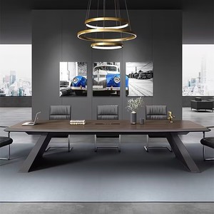 轻奢高级感20人6米大型会议桌公司高档烤漆会议桌创意办公室长桌