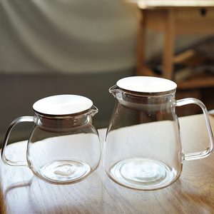 早上好商店|不锈钢盖子茶滤一体玻璃壶高硼硅耐热玻璃壶花果茶壶
