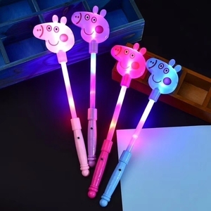 社会人小猪配齐发光仙女棒闪光荧光棒儿童礼品幼儿园魔法棒玩具