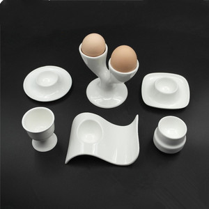 网红鸡蛋托蛋托 早餐蛋托陶瓷鸡蛋蛋托蛋杯托潮州陶瓷餐具盛蛋器