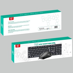 博士顿T18精巧版有线游戏办公USB键鼠套装U+U键盘鼠标电脑K1800