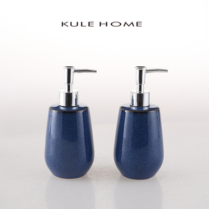 KULE HOME 陶瓷乳液瓶按压沐浴瓶创意简约洗洁精分装瓶洗手液瓶子