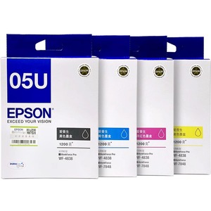 爱普生原装Epson  WF-4838 WF-7848 WF-7318 WF-7841爱普生打印机05U 05N黑色彩色墨盒 打印机墨盒爱普森