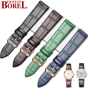 依波路表带Ernest Borel真皮手表带典雅系列男款时尚女款针扣表链