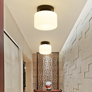 新中式吸顶灯过道阳台灯客厅圆形现代简约门厅卧室走廊玄关小灯具