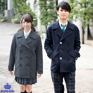 日本代购 KURI ORI 男女兼用 90%羊毛 双排扣呢子大衣JKDK制服