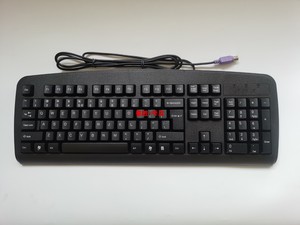 双飞燕KB8防水圆头静音键盘电脑游戏键盘USBPS/2接口办公工业工控