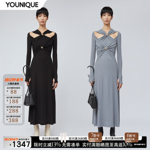 CHATS by C.DAM新品24春夏Emmy连衣裙修身礼服裙连衣裙女YOUNIQUE