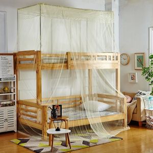 双层床蚊帐子母床上下铺1.2米1.5m家用高低床一体连体蚊帐带支架