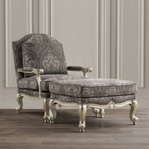 美式单人椅布料灰色沙发布伊森艾伦同款坐垫面料