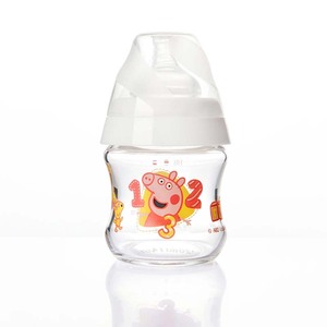 benir清素小猪佩奇进口玻璃PPSU安全奶瓶新生儿1-3岁防胀气呛奶