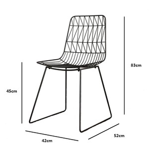 铁艺椅子金属组装北欧经济型网格椅靠背户外休闲椅简约轻奢组合