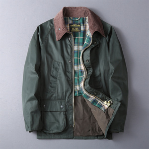 美式Vintege阿美咔叽工装口袋双层猎户夹克油蜡复古外套冲锋上衣
