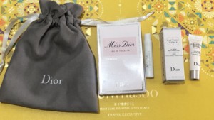 Dior迪奥专柜甜心小姐香水小样1ml修復乳霜3ML配Dior原裝袋