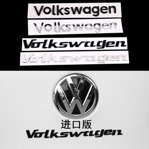 大众字母尾贴迈腾高尔夫POLO凌渡CC进口volkswagen后尾车标装饰贴