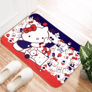 可爱 Kitty 凯蒂猫 KT Hello 卡通 卧室浴室厨房防滑地垫地毯包邮