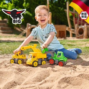 德国进口玩具车男孩儿童小汽车类工程车套装挖掘机挖土消防车洒水