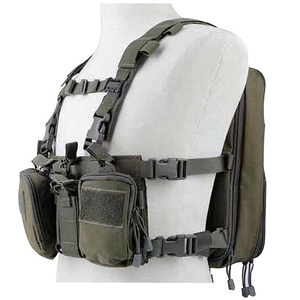 新款可变量组合背包D2战术胸挂 CS暗夜迷彩背心组合装备 轻便快反