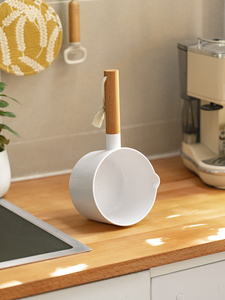 家用加厚水勺厨房舀水瓢长柄塑料多用途大号厨房创意加深榉木水舀