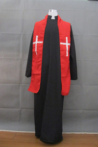 上海服装出租牧师黑色袍子神父传教士修士cosplay嬷嬷戏服