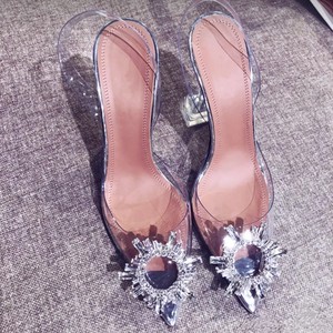 Women Pumps Elegant Pointed Rhinestones heels Wedding Shoes