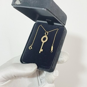 Tiffany 蒂芙Keys系列Atlas镂空钥匙项链18K黄金