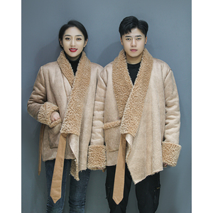 藏式男装加绒加厚冬季外套2021年新款藏装女装名族风唐装藏族服饰