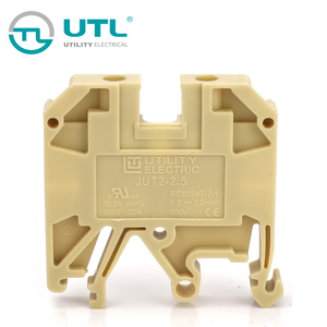 UTL尤提乐JUT2-2.5导轨组合式快速接线端子排阻燃可替代SAK2.5EN