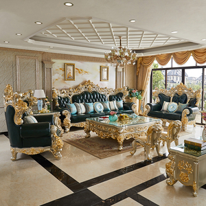 欧式真皮沙发124组合客厅高档奢华别墅大户型头层牛皮家具套装