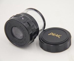 原装进口日本PEAK必佳1983-10X手持式放大镜带刻度显微镜目镜