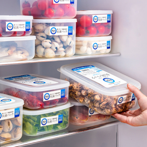 日本进口银离子保鲜盒海鲜熟食剩菜食品密封盒冰箱专用冷冻收纳盒