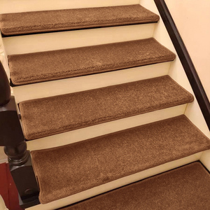 纯色加厚楼梯踏步垫防滑静音实木楼梯地毯免胶自粘保护垫子可定制