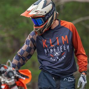夏季KLIM速降服越野摩托骑行服速干T恤山地自行车长袖宽松摩旅