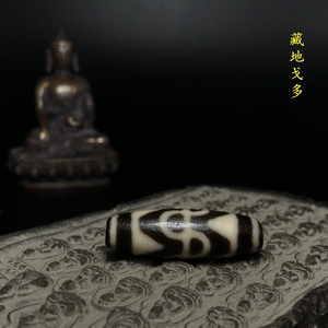 【一物一图】西藏天珠六瓣莲花天然老矿玛瑙真品风化细腻油润项链