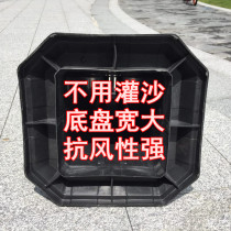 No parking warning signs storefront vertical stationary pile cone tube not allowed to park at the door fixed parking space