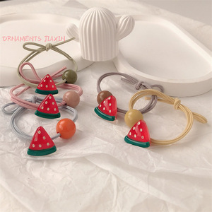 韩国网红可爱水果菠萝西瓜草莓发圈头绳成人扎头发橡皮筋发绳发饰