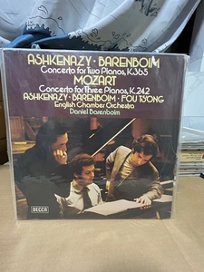 LP黑胶唱片C8英版 傅聪 阿什肯纳齐 巴伦博伊姆 莫扎特钢琴协奏曲
