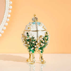 欧式复古珠宝首饰盒戒指耳环收纳盒家居装饰桌面摆件送女朋友礼物