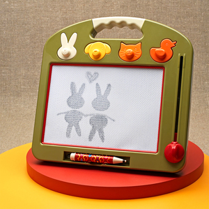 美国B.Toys涂鸦玩具 宝宝画板画架儿童画板写字板 磁性涂鸦版